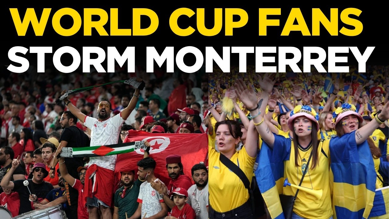 LIVE: Sweden Vs Tunisia World Cup Clash | Monterrey Stadium Fans Build Up Glo...