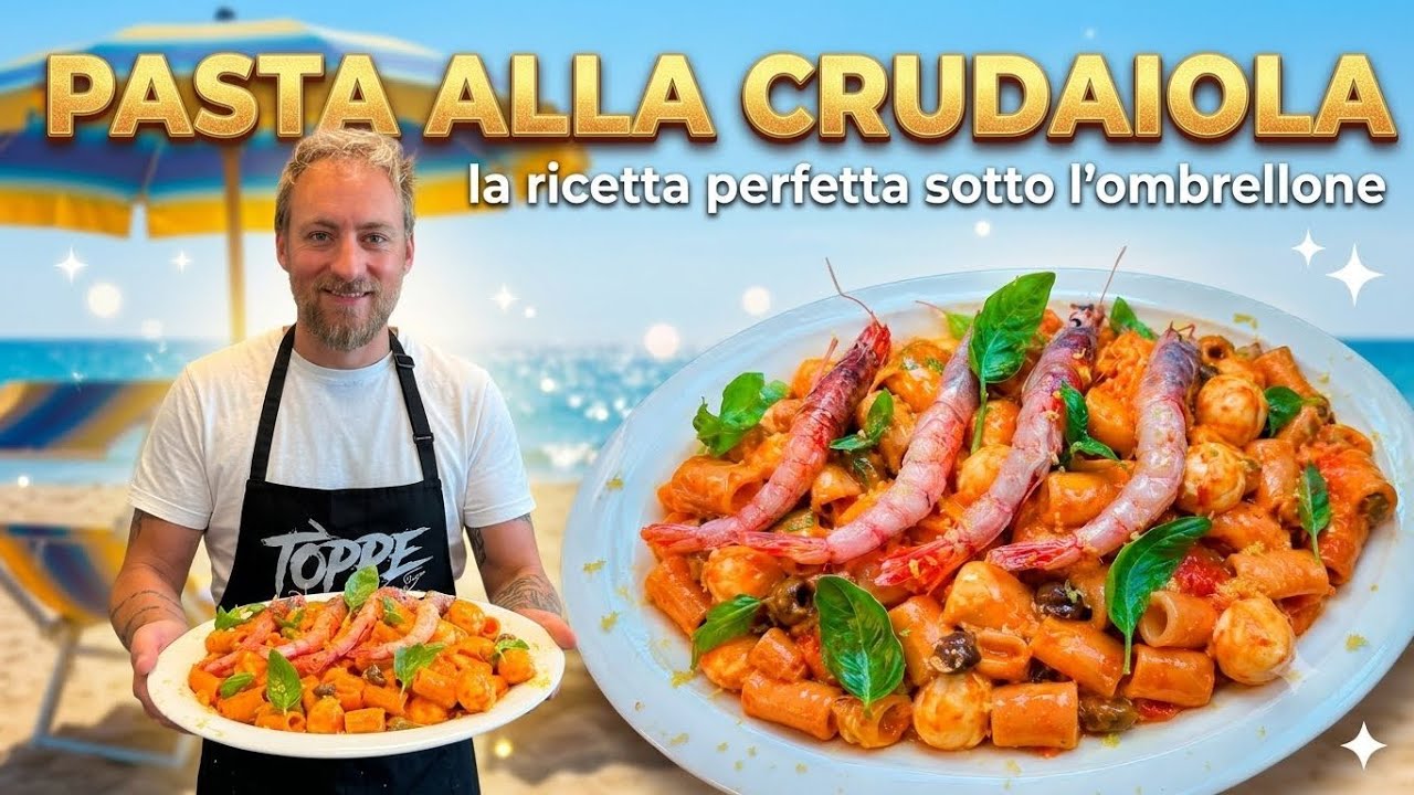 Crudaiola e gambero crudo,La PASTA ESTIVA più BUONA dell’anno! 