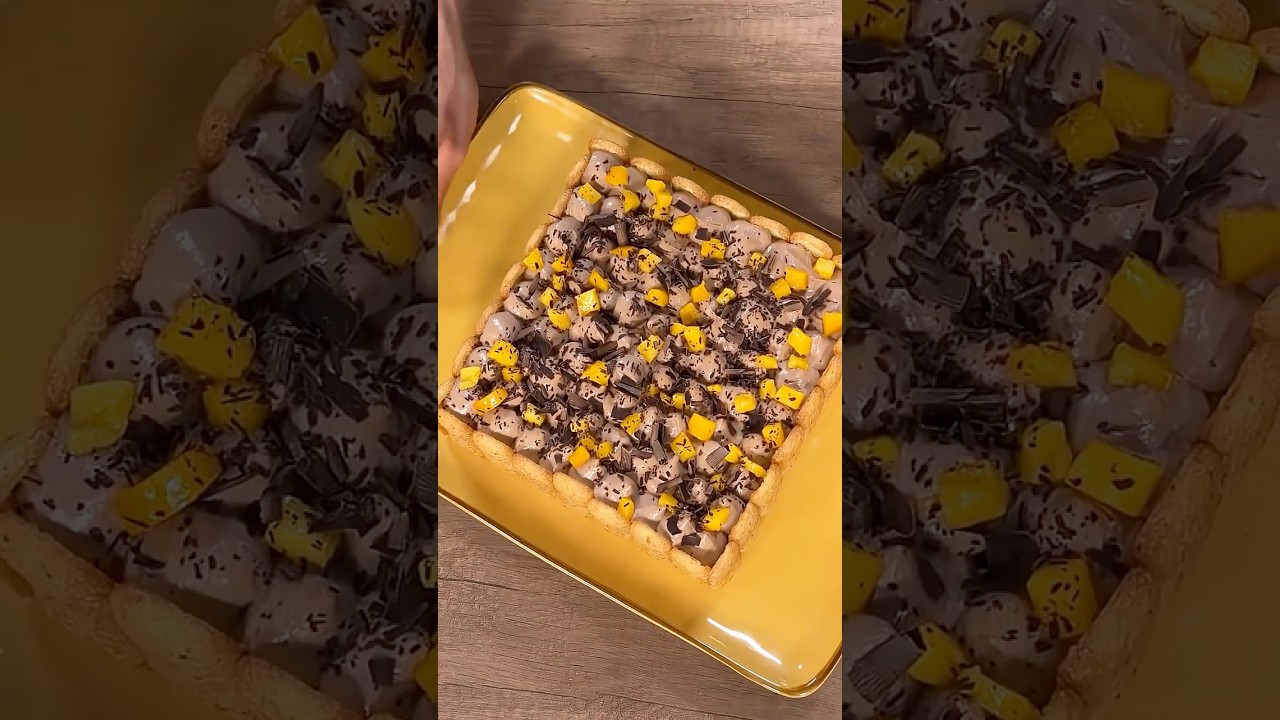 #adv TIRAMISÙ MANGO e CIOCCOLATO🥭🤎 estate pura #Shorts
