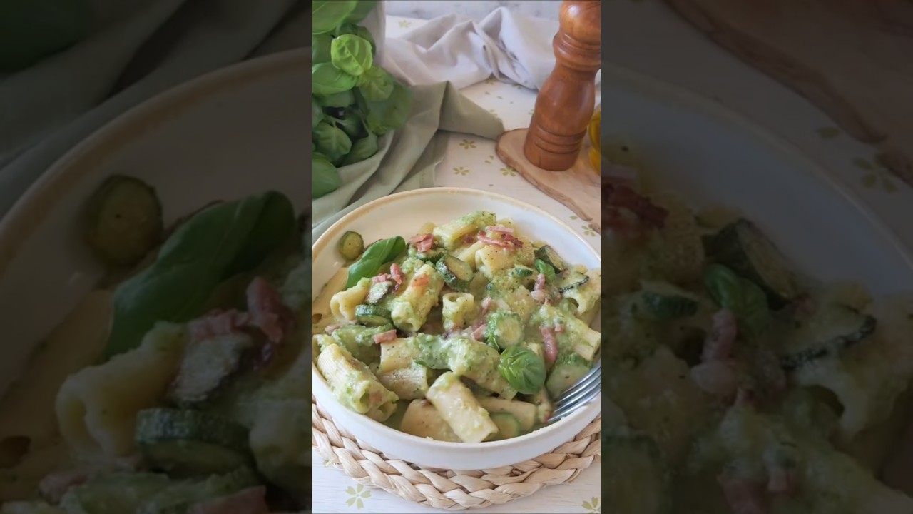 PASTA VON ZUCCHINE E SPECK #zucchine #pasta #lacucinadirita