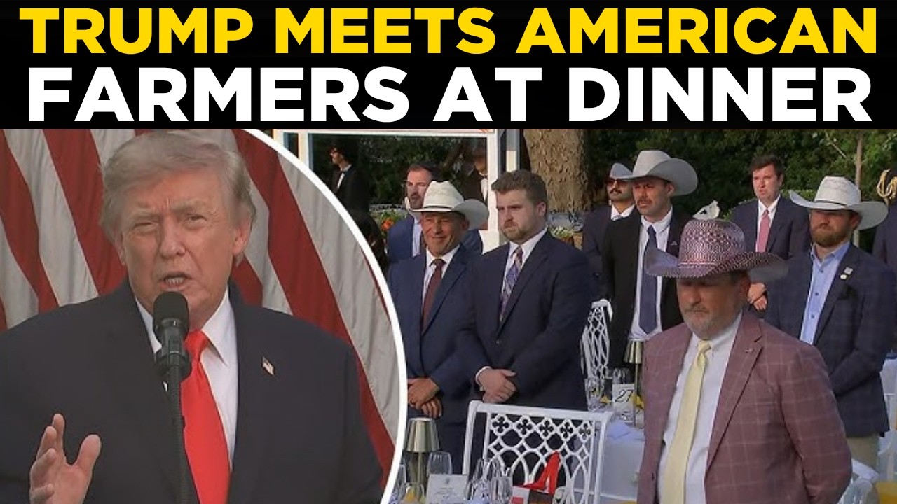 Trump Farmers Dinner LIVE | Trump Announces $11 Billion Emergency Farm Aid & ...