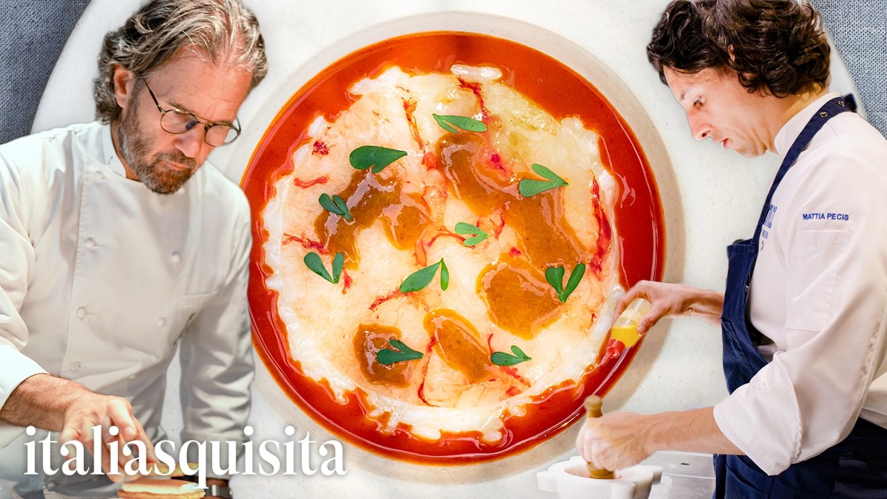 Il risotto al limone e gamberi di Carlo Cracco e Mattia Pecis | Cracco Portofino