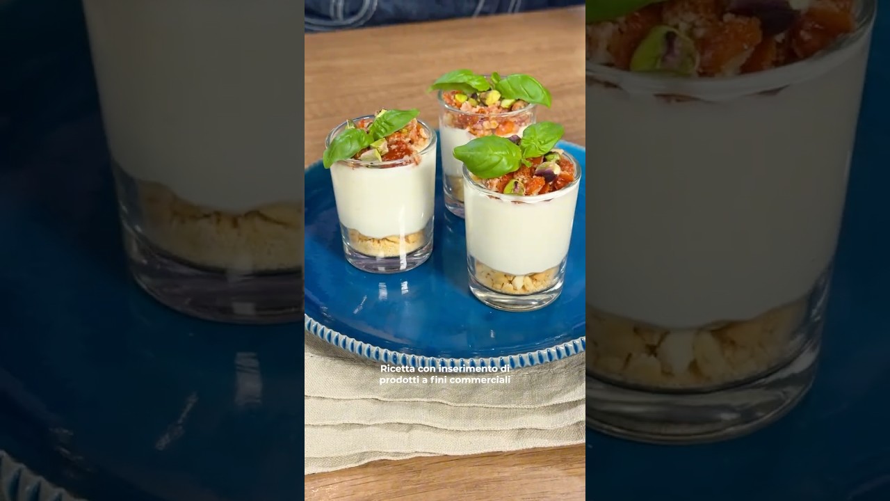 #adv BICCHIERINI SALATI...l'antipasto estivo che fa scena🍅🌿 #Shorts