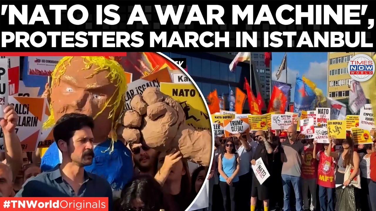 WATCH: Anti-NATO Demonstrators Flood Istanbul Streets Before Alliance Summit ...