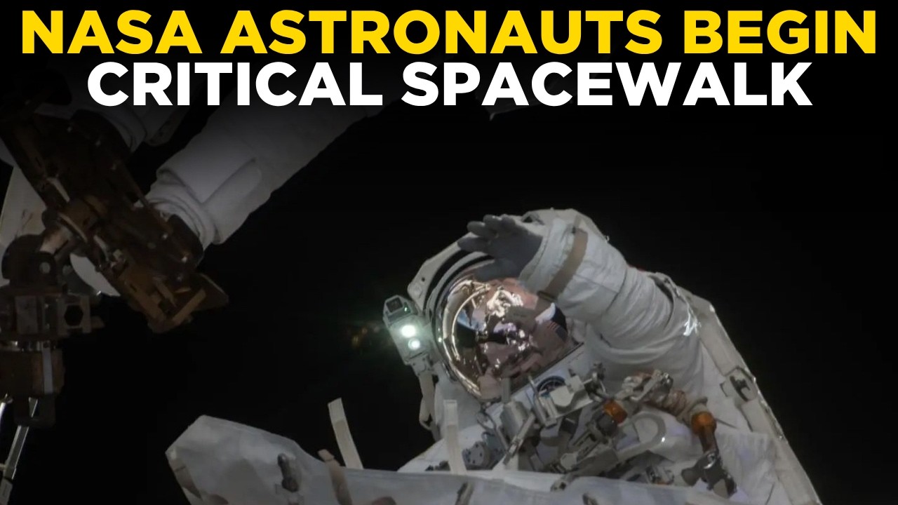 NASA LIVE | Astronauts Exit ISS For Critical Spacewalk Repair Mission | Times Now World