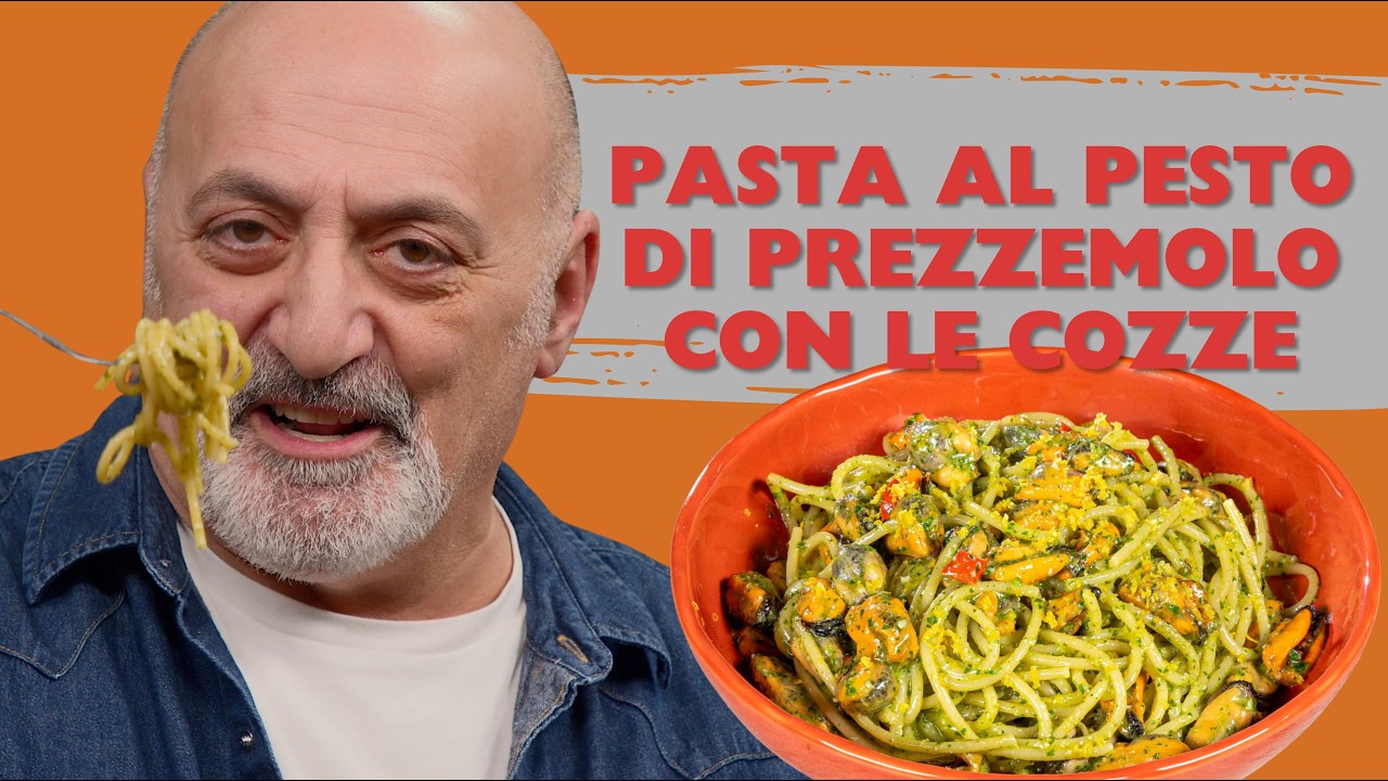 Pasta al Pesto di Prezzemolo e Cozze 🍝🦪 Cremosa, Fresca e Super Saporita