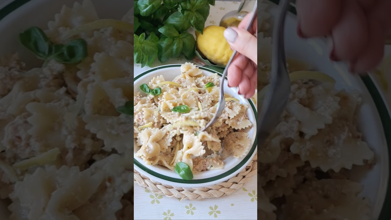PASTA FREDDA AL LIMONE E TONNO🍋 #pastafredda #limone #tonno