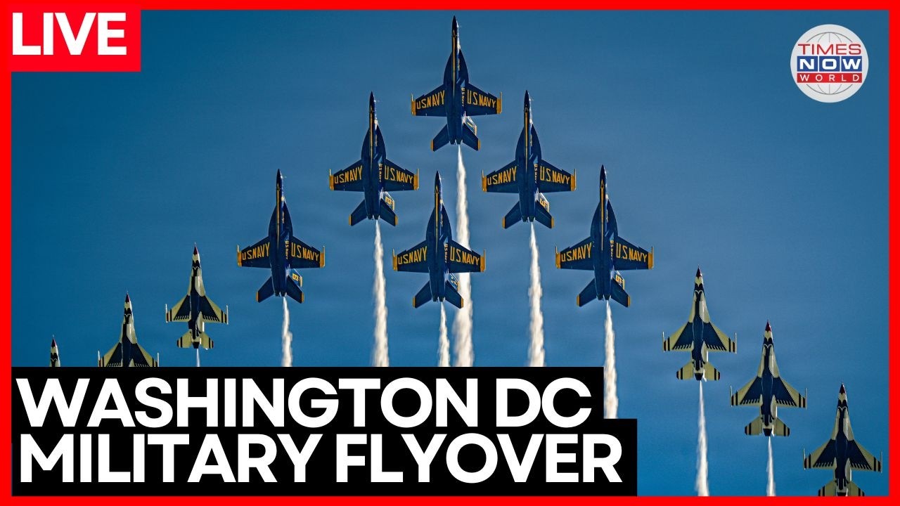 DC MILITARY FLYOVER LIVE | America's 250th Anniversary Aviation Spectacle | World News Live