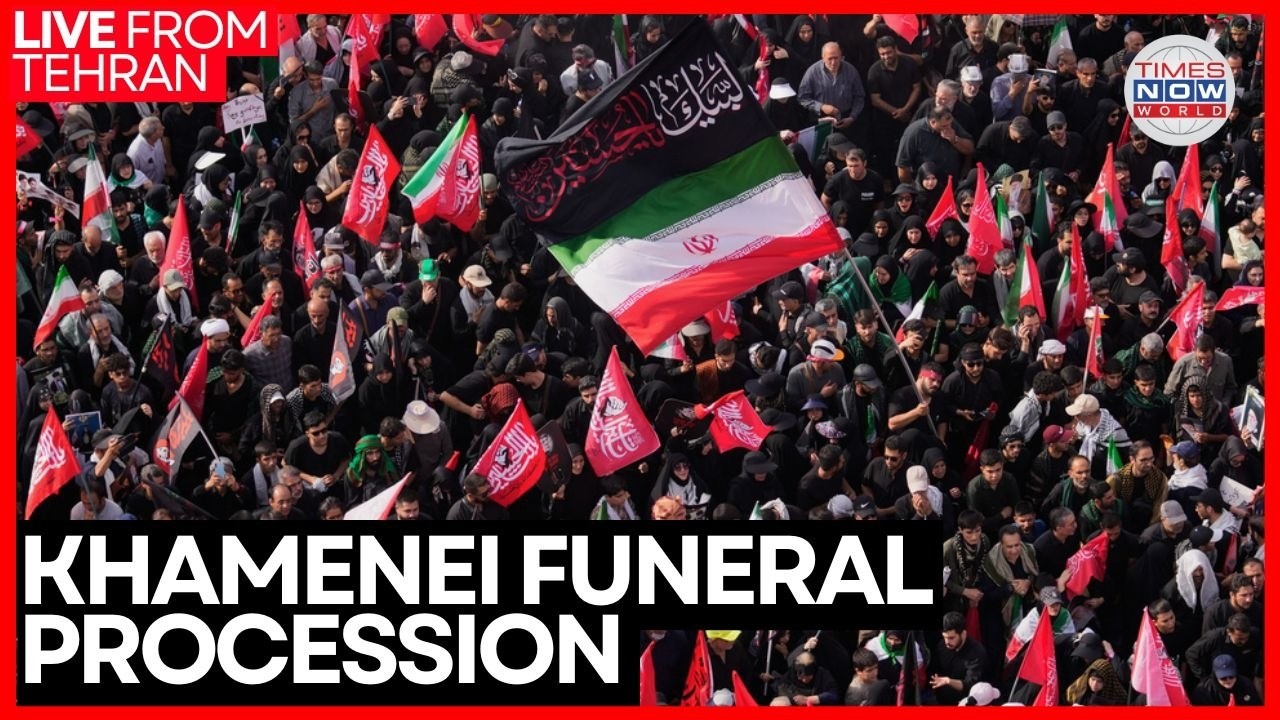 KHAMENEI FUNERAL LIVE | Millions Flood Tehran Streets as Revenge Chants Erupt...