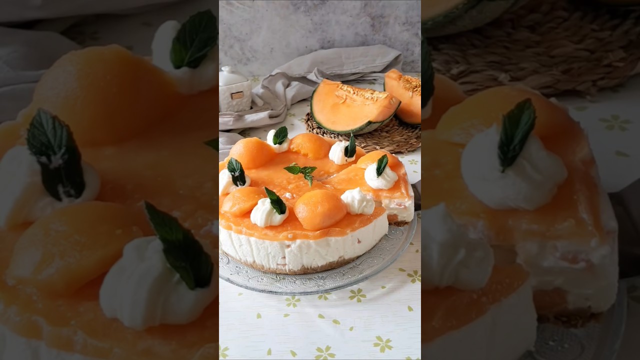 CHEESECAKE AL MELONE 🍈 #cheesecake #melone
