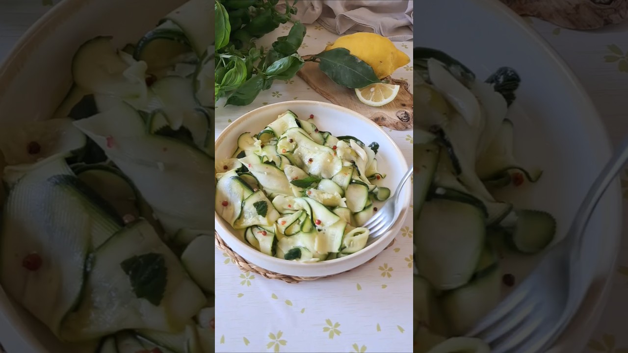 ZUCCHINE CRUDE MARINATE #zucchini #zucchinemarinate