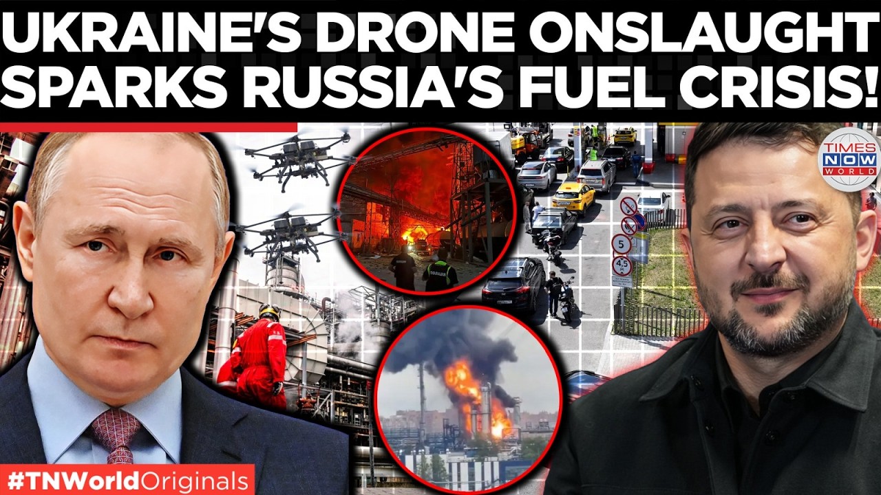 RUSSIA VS UKRAINE: 376 Ukrainian Drones Strike Russia as Krasnodar & Azov Ref...