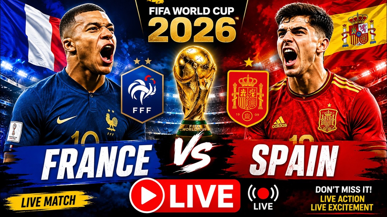 FIFA World Cup 2026 SEMIFINAL LIVE | France Vs Spain LIVE | France Vs Spain L...