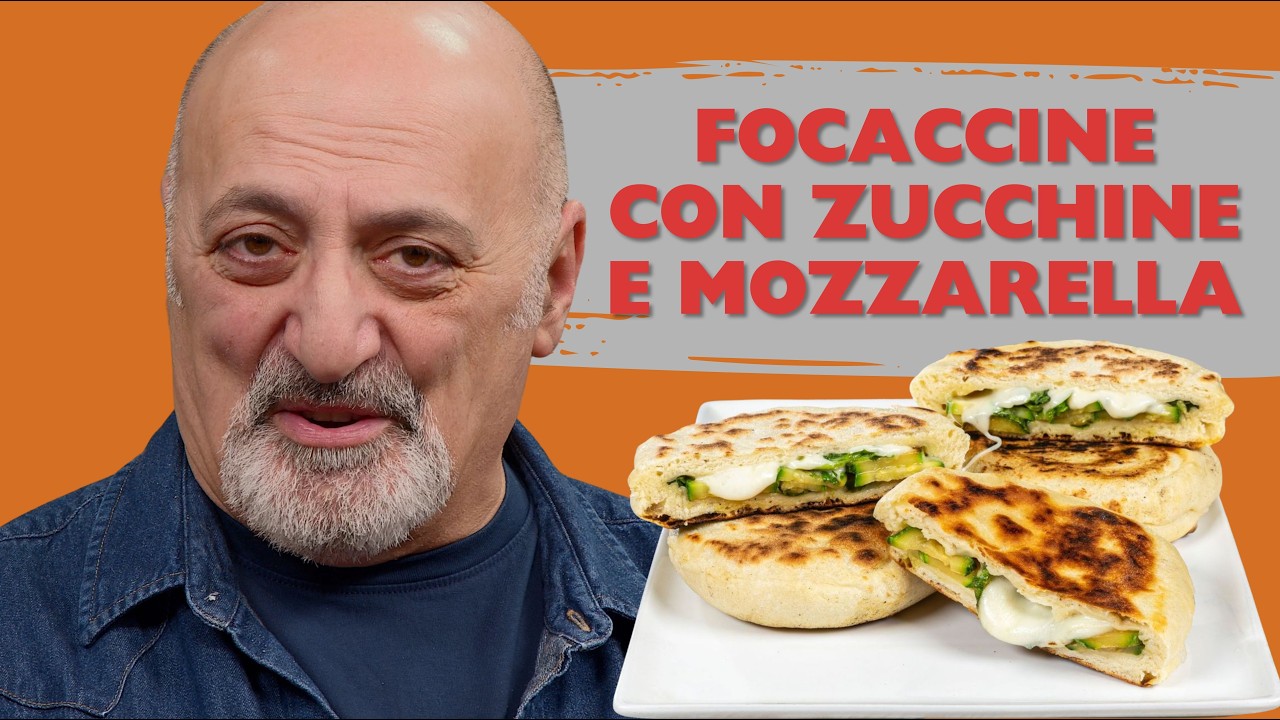 Focaccine con Zucchine e Mozzarella 🧀 Soffici, Filanti e Facilissime