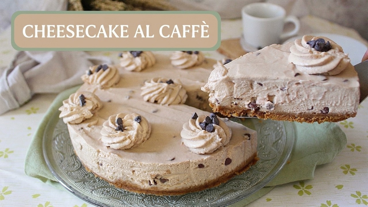 TORTA SENZA COTTURA AL CAFFE' E GOCCE DI CIOCCOLATO- la cucina di Rita