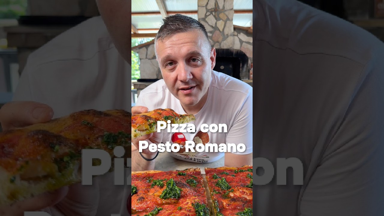 PIZZA CON PESTO ROMANO