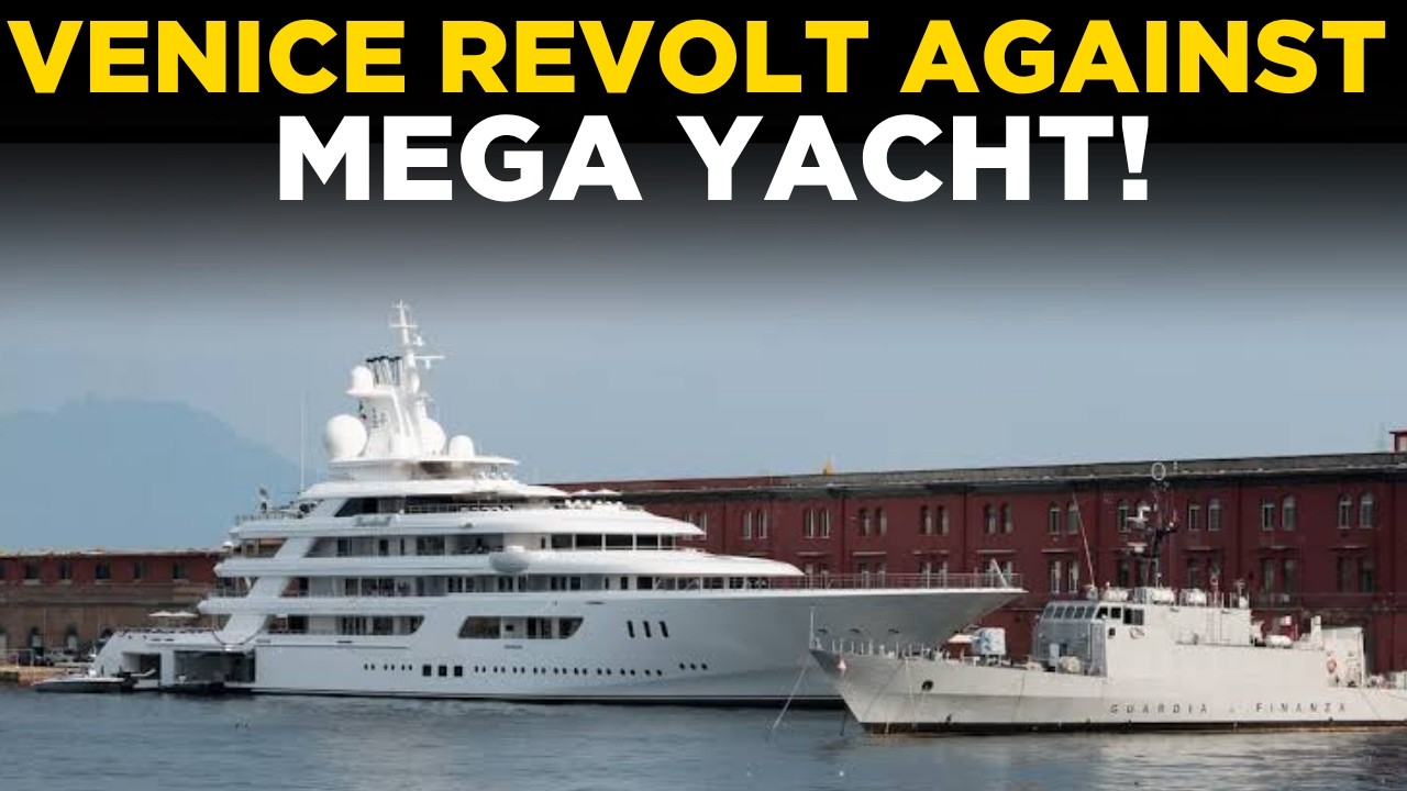 YACHT PROTEST LIVE: Venice Erupts! Protesters Target U.S. Ambassador's Mega Yacht | Times Now World