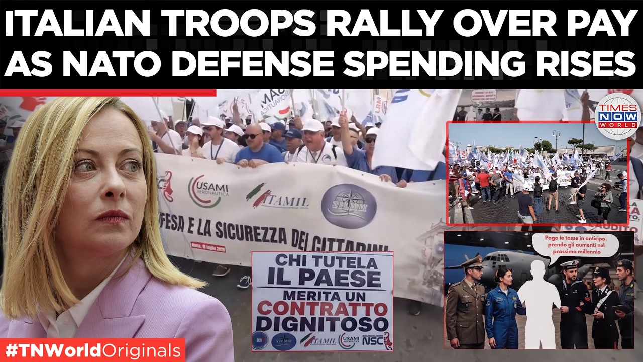 ROME PROTEST: Italian Troops Erupt Over Low Wages as NATO Defense Spending Rises