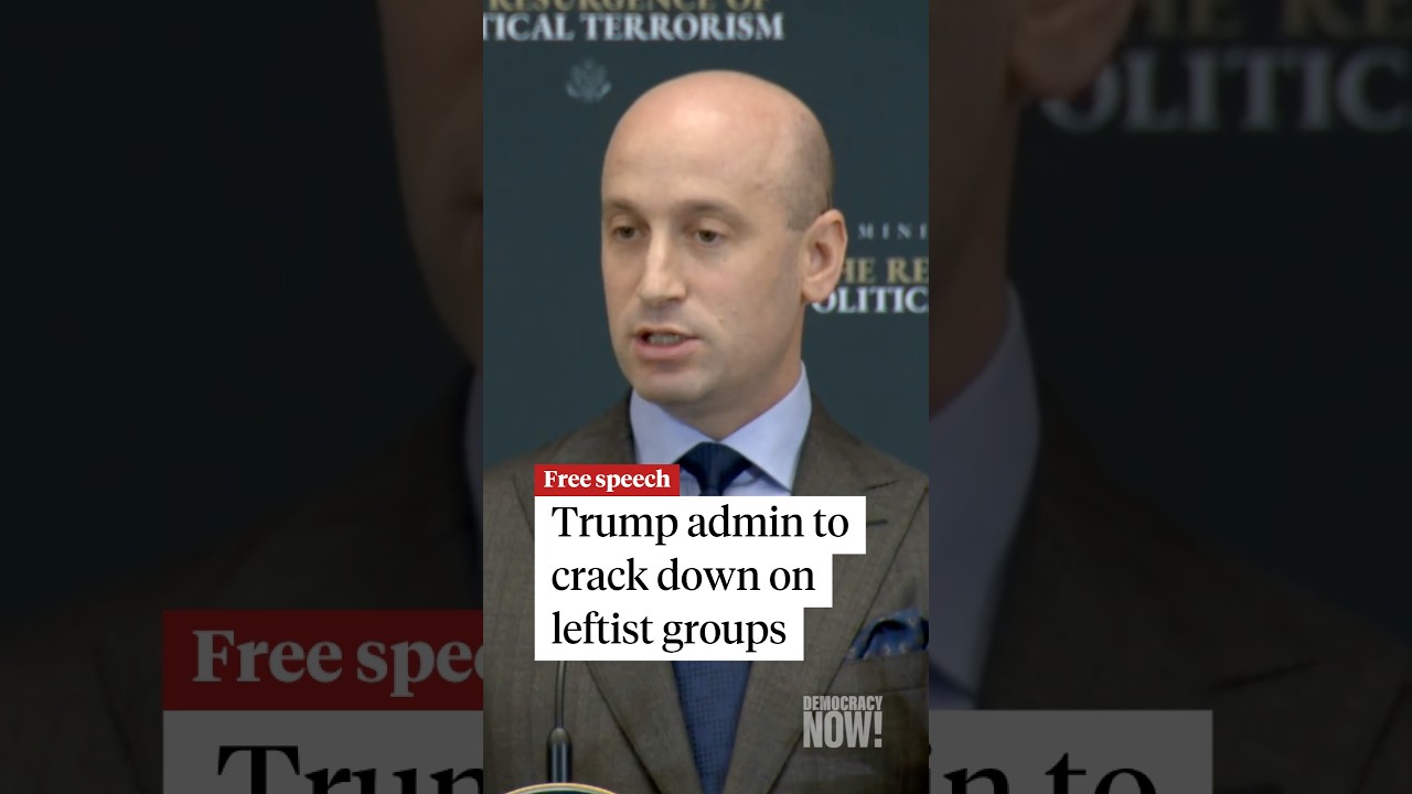 Trump admin to crack down on leftist groups