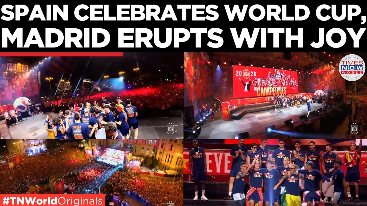 WATCH: Spain Celebrates FIFA World Cup 2026 Victory With Massive Madrid Parade | Times Now World