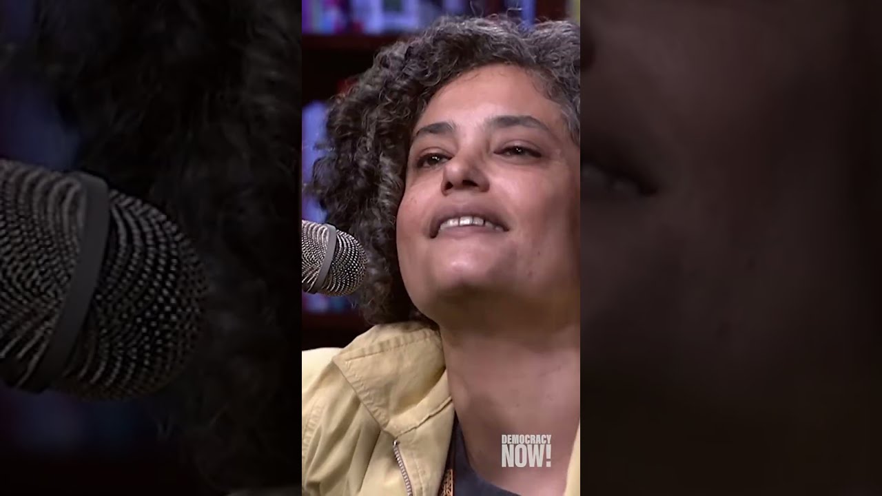 Huda Asfour performs at Democracy Now!