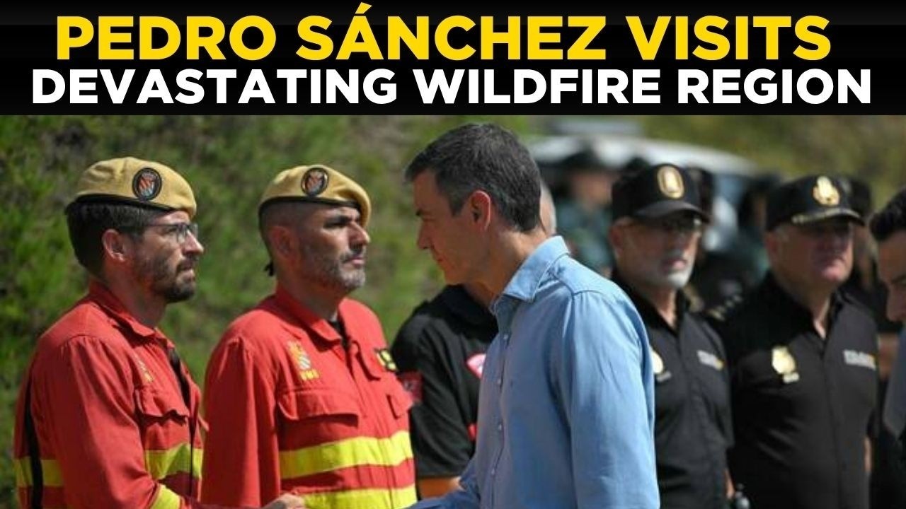 WORLD NEWS LIVE: Spain PM Pedro Sánchez Visits Wildfire Zone as Deadly Heatwave Fuels Crisis