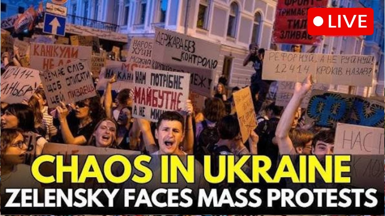 UKRAINE PROTESTS LIVE | Massive Kyiv Rallies Erupt Over Sacking of Fedorov; Zelensky Under Fire