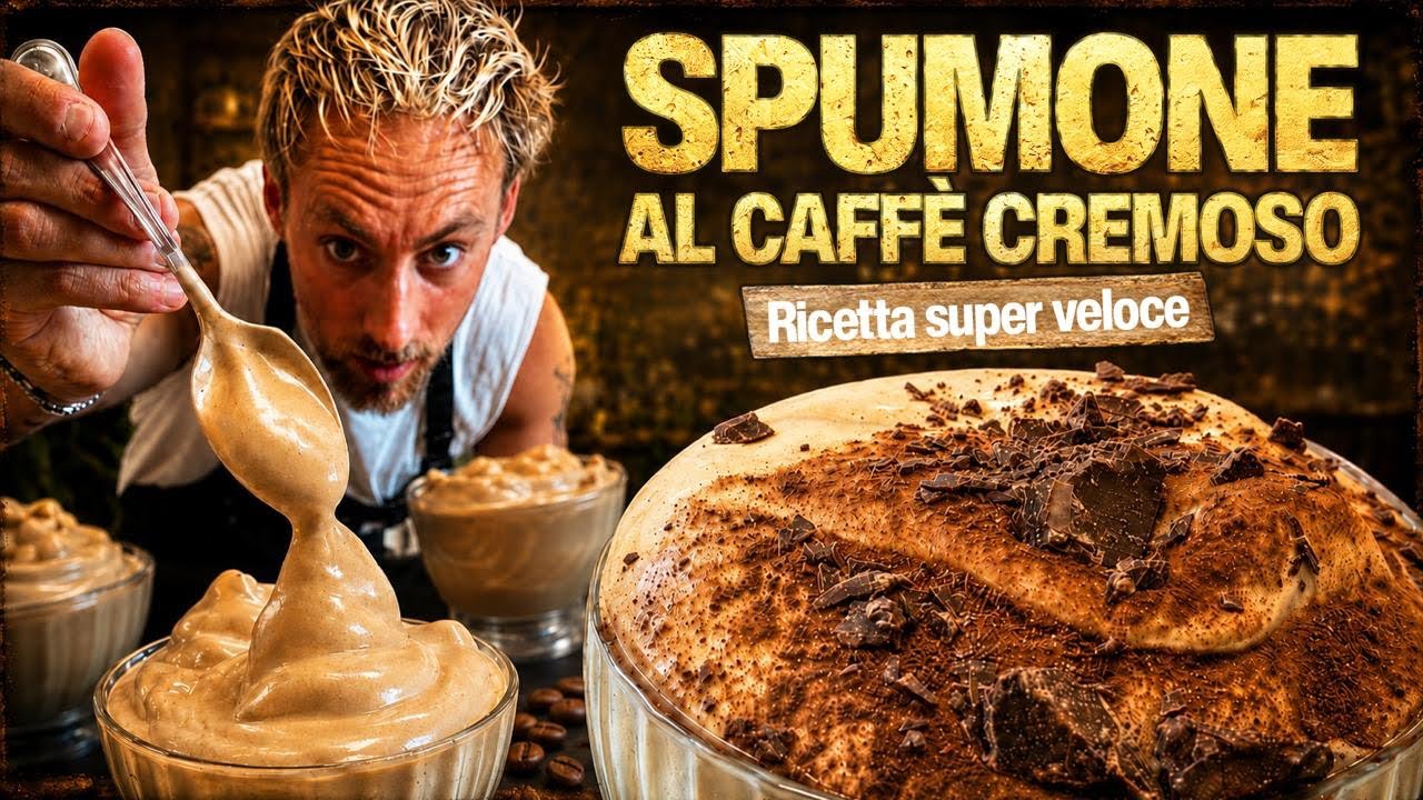 Lo SPUMONE AL CAFFÈ più CREMOSO di sempre! ☕ Pronto in 5 minuti (Ricetta virale)