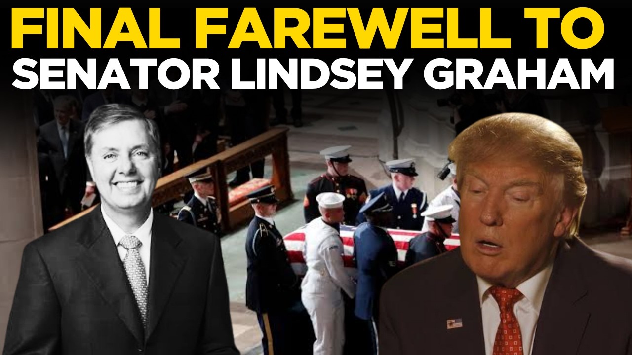 LINDSEY GRAHAM FUNERAL LIVE:Donald Trump Tribute & Memorial Service at Washin...