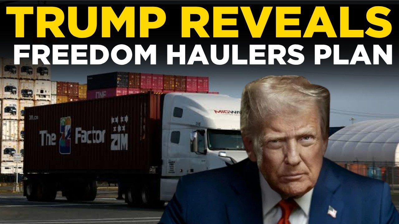 TRUMP FREEDOM HAULERS LIVE | Trump Announces Major Veterans Trucking Initiati...