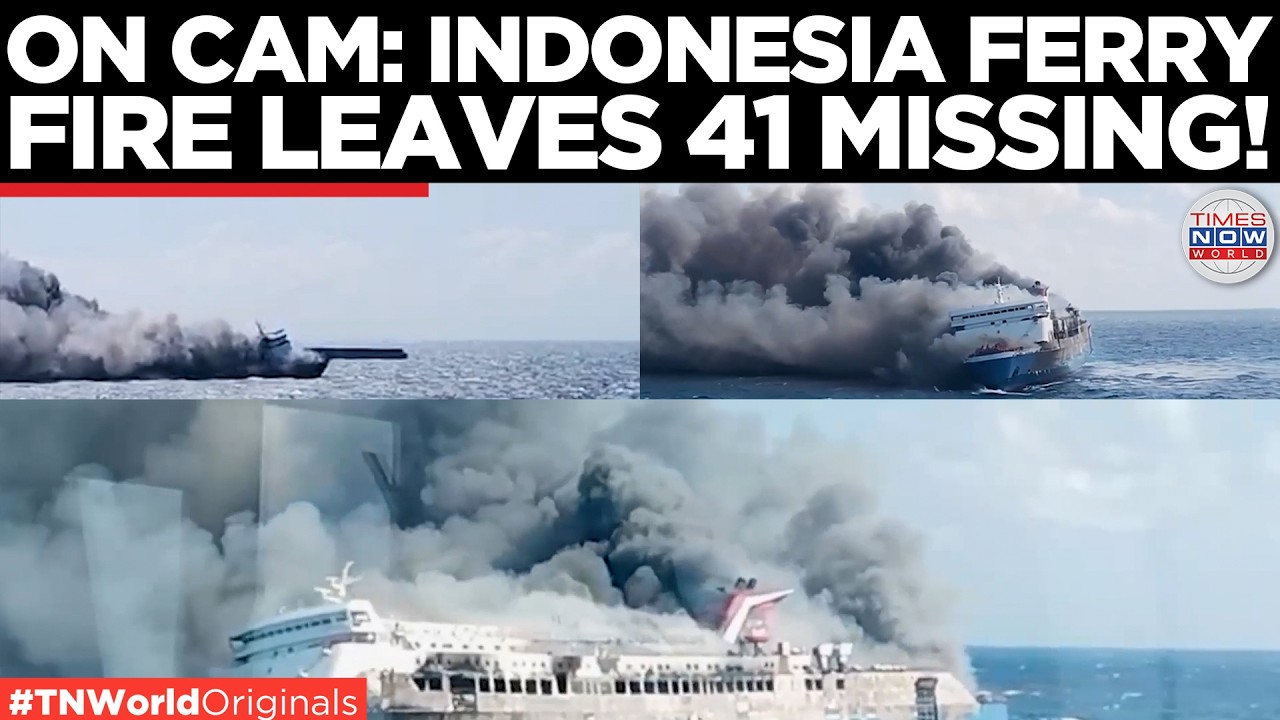 INDONESIA TRAGEDY: Ferry KMP Mutiara Sentosa II CATCHES Fire Off Madura Island Killing 5 Missing 41!