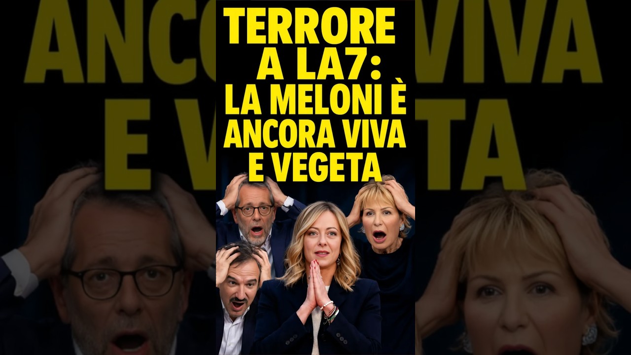 Dramma a 'Otto e mezzo': la Meloni è ancora viva e vegeta #shorts #Meloni vs Gruber