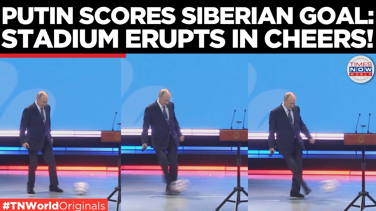 WATCH: Russian President Vladimir Putin Scores Goal in Siberia as Cheering Crowd Goes Wild