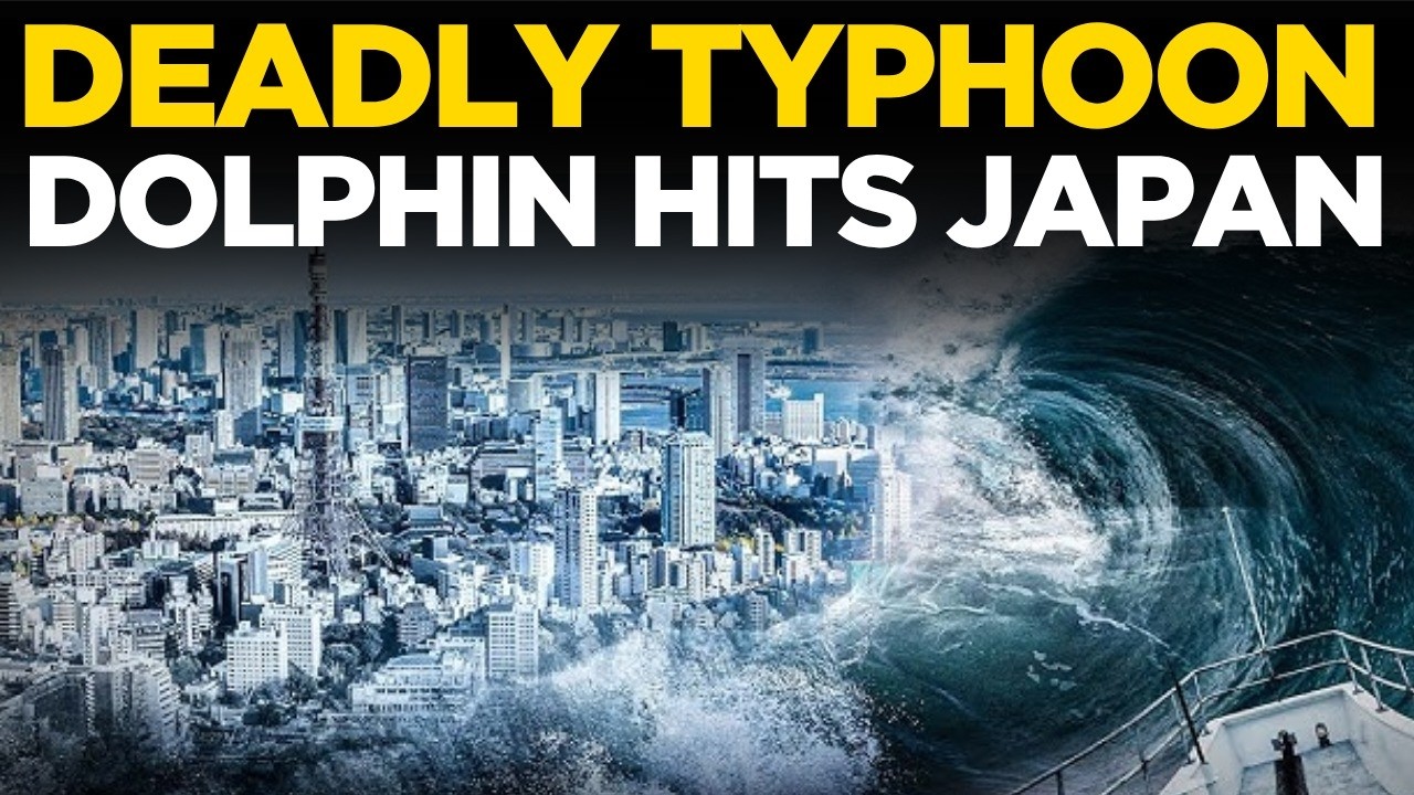 TYPHOON DOLPHIN LIVE | Category 4 Storm Hits Japan's Ogasawara Islands | Dead...