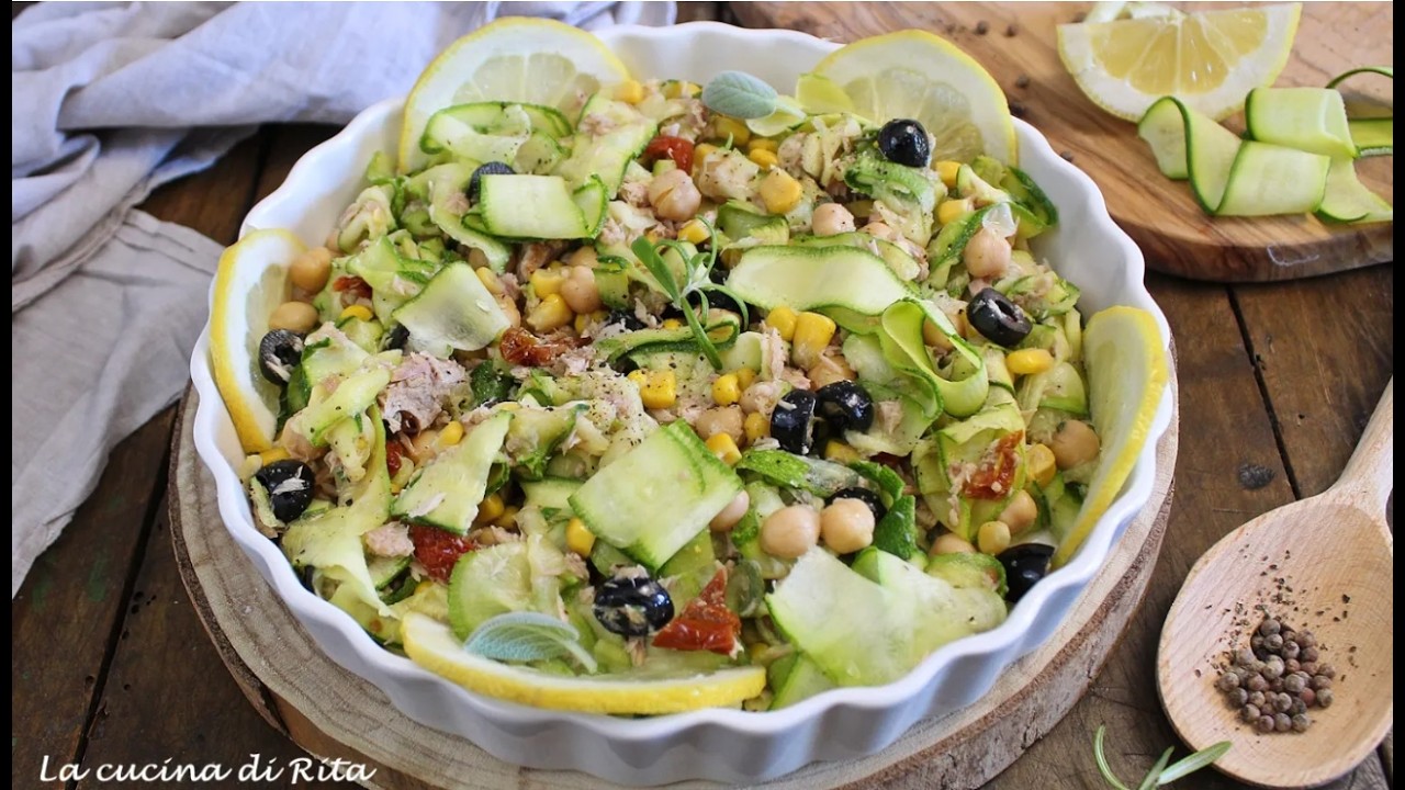 INSALATA DI ZUCCHINE, l'insalata dell'estate fresca e completa- La cucina di Rita