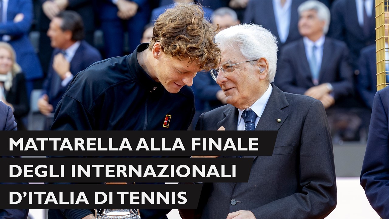 Mattarella alla finale degli Internazionali d'Italia di tennis