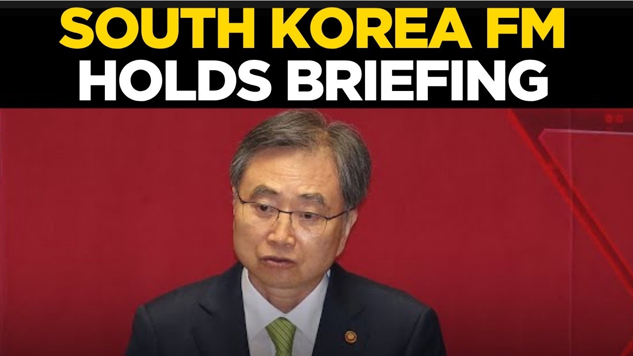 SOUTH KOREA FM LIVE | Foreign Minister Cho Hyun Briefs Media On US Alliance & Nuclear Submarine Plan