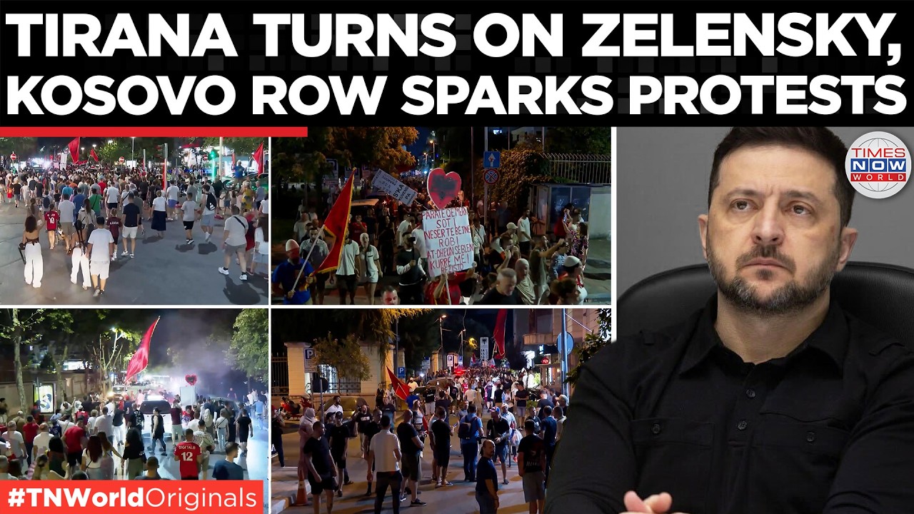 'F*CK YOU, ZELENSKY!': Furious Protests Erupt in Tirana After Ukraine Rejects Kosovo Recognition