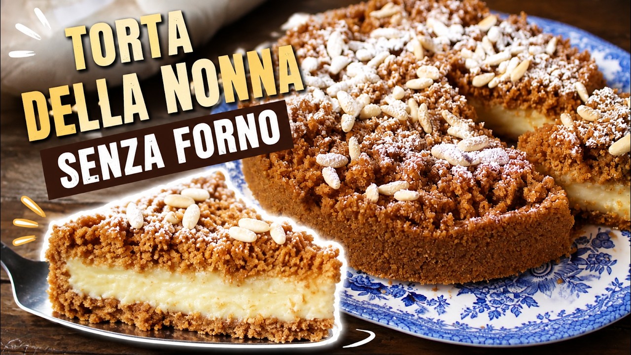 TORTA DELLA NONNA senza forno- La cucina di Rita