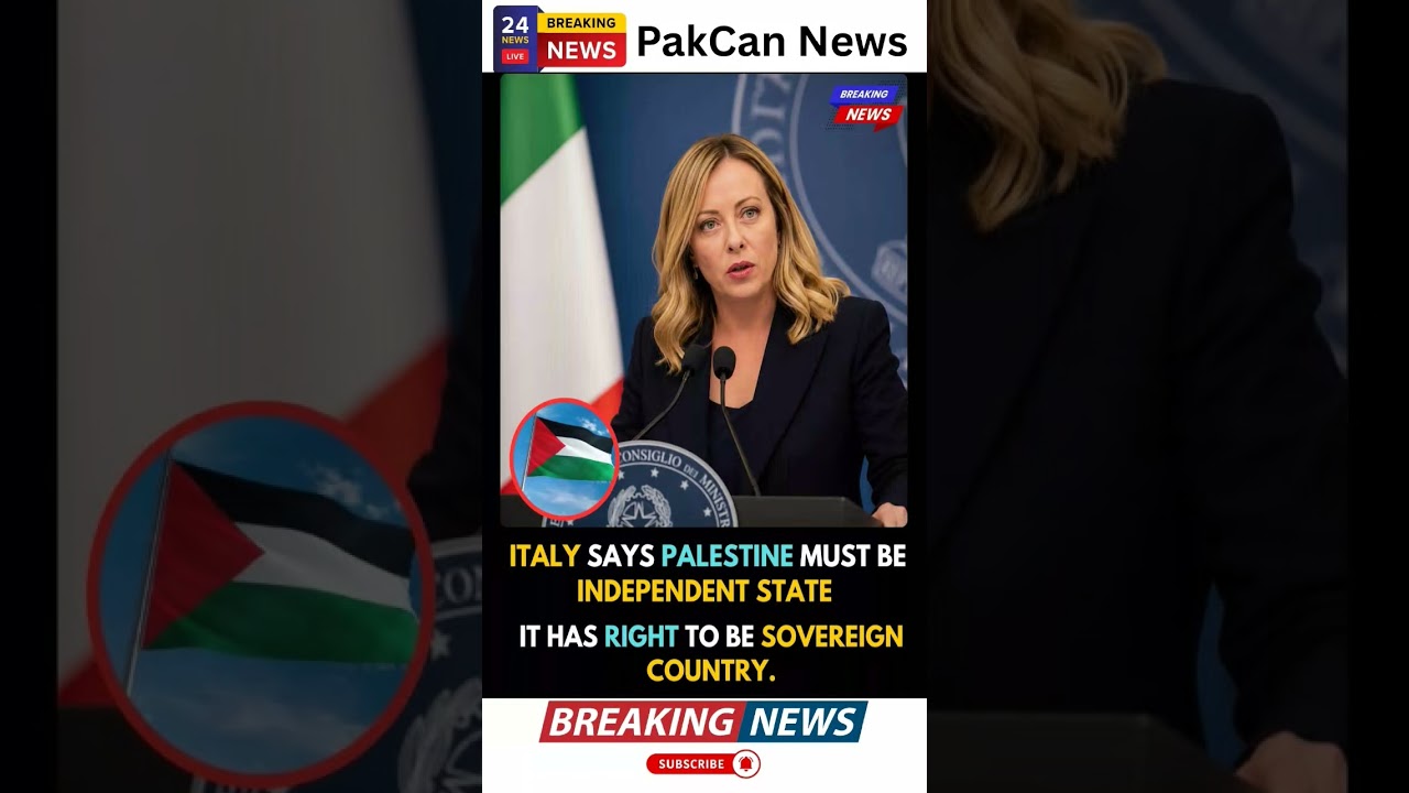 Italy Reaffirms Support for Palestinian Statehood | PakCan News