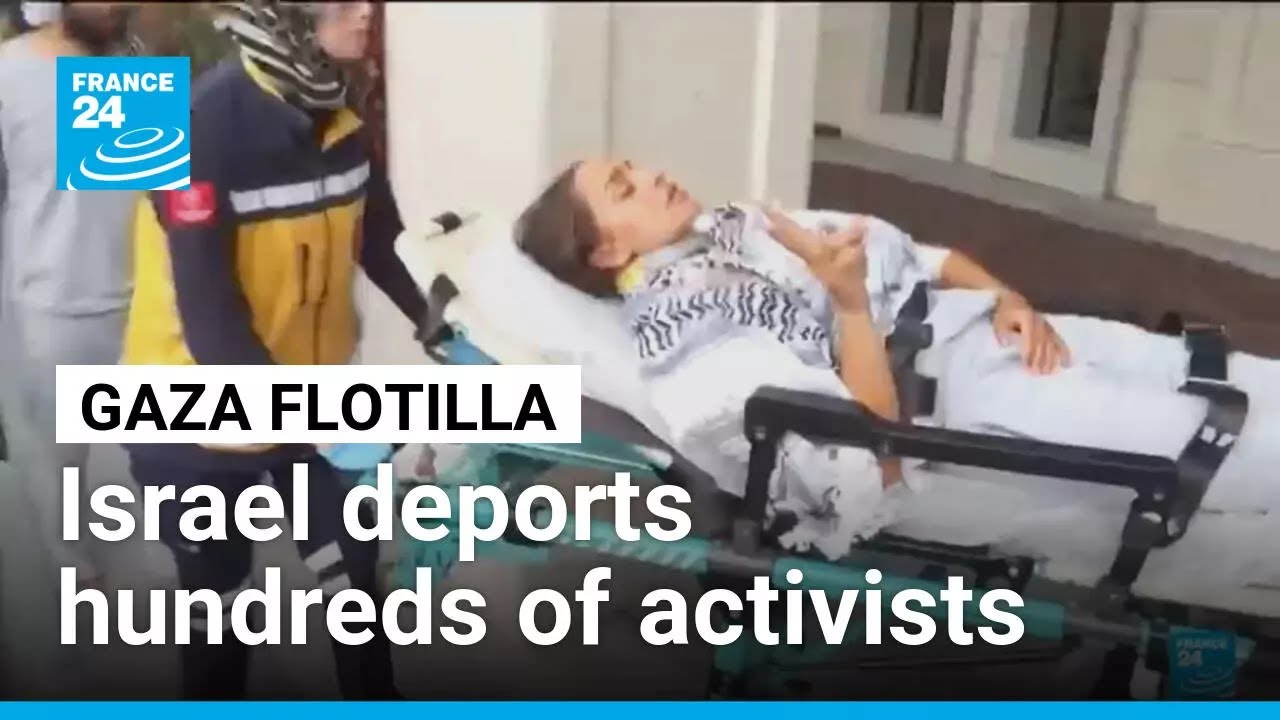 Israel deports hundreds of Gaza flotilla activists after international backlash • FRANCE 24