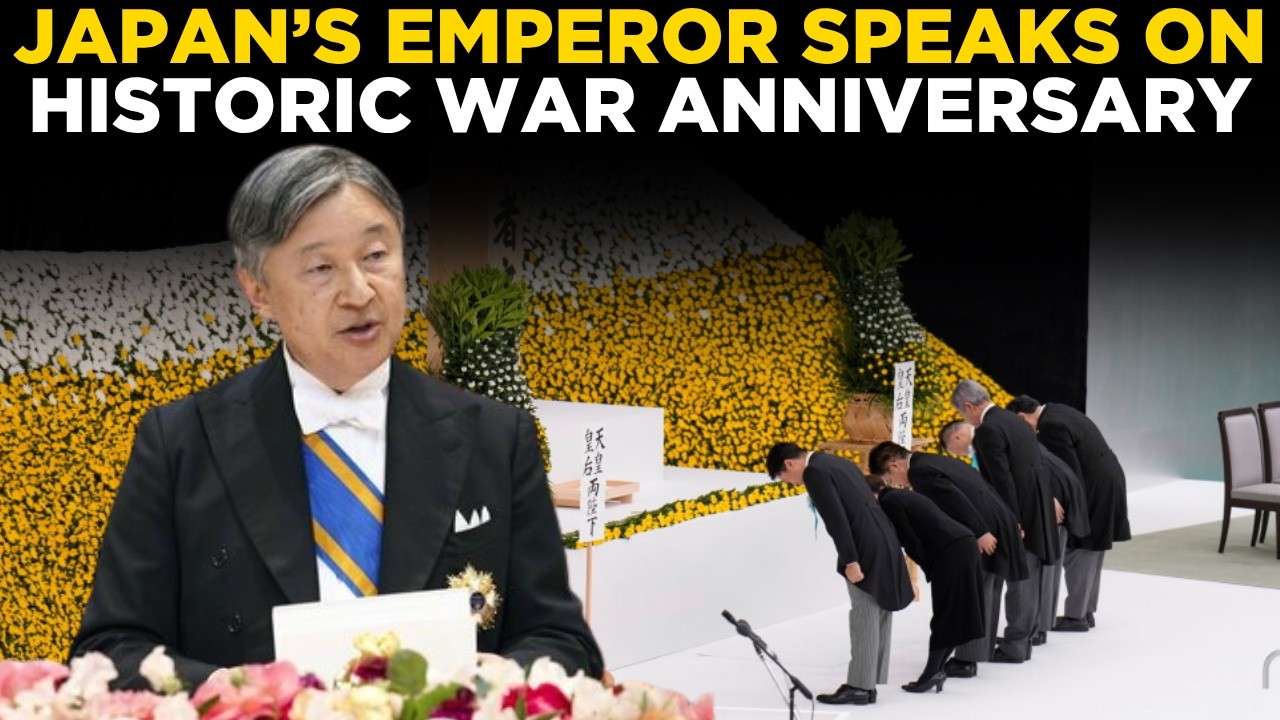 Japan WWII Memorial LIVE | Emperor Naruhito Speaks on 81st Anniversary of Def...