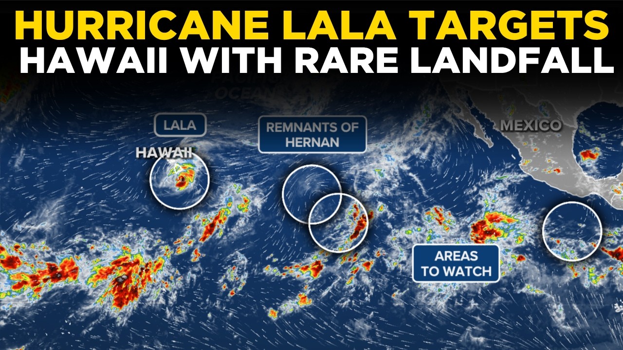 Hurricane Lala LIVE | Hawaii Braces for Rare Landfall: Category 1 Storm Live Tracker & Updates