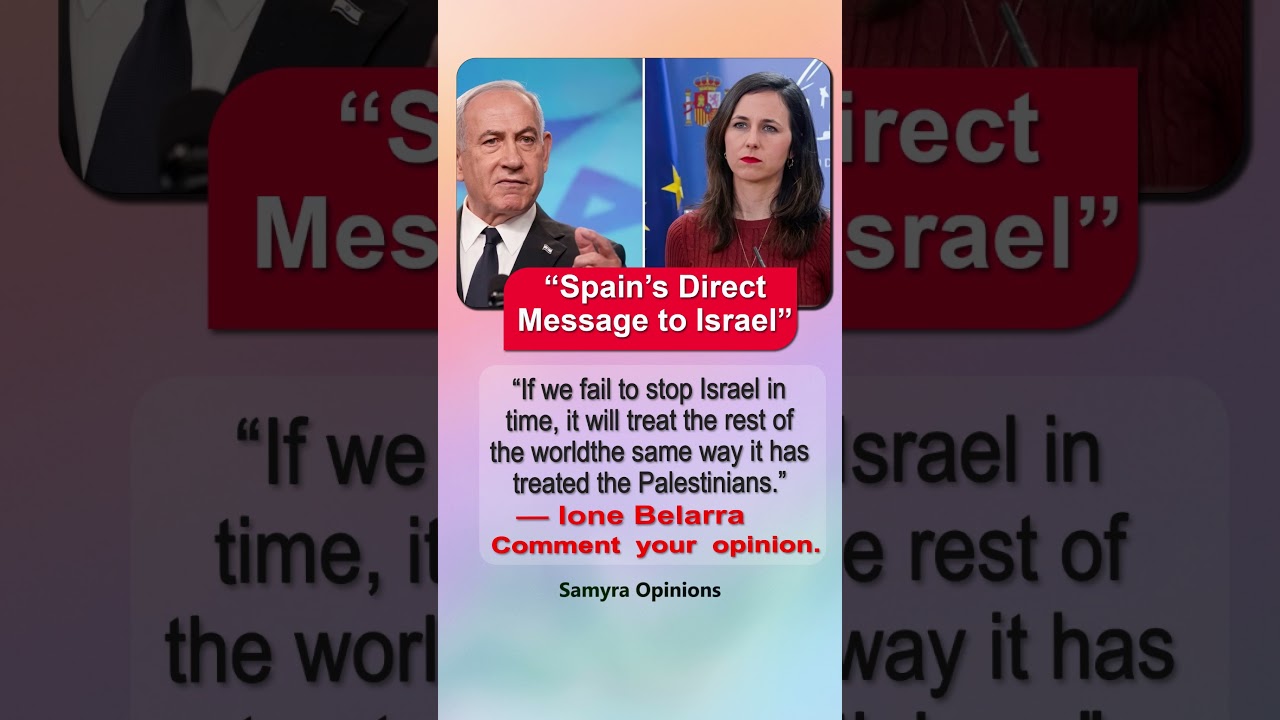 “Spain’s Explosive Warning to Israel” Viral Palestine Debate Shocks the World #geopolitics