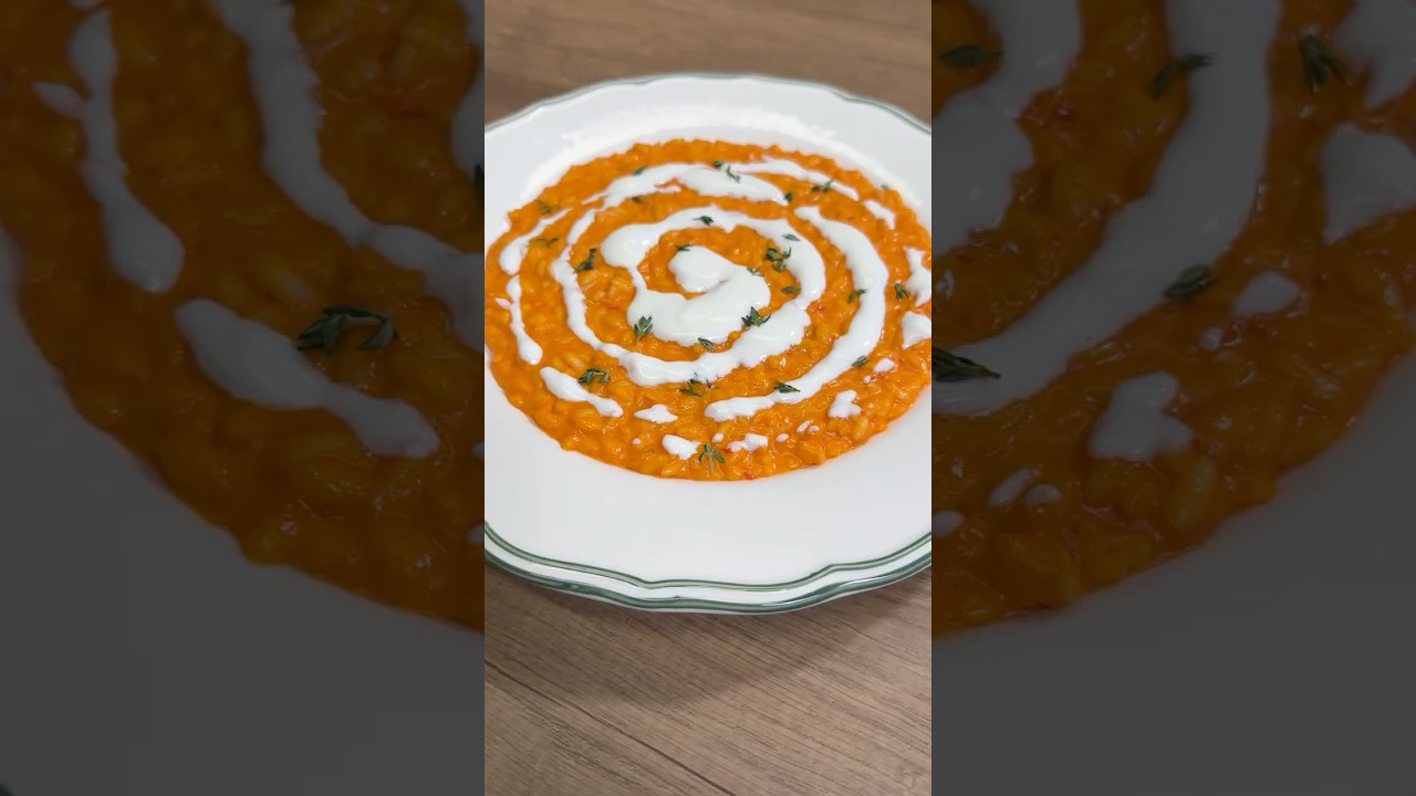 RISOTTO ai PEPERONI ROSSI e ROBIOLA: cremoso dal primo all'ultimo cucchiaio ❤...