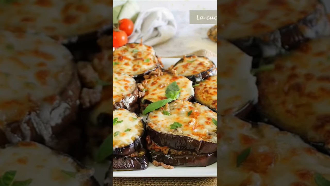 MEDAGLIONI DI MELANZANE 🍆#melanzane #medaglioni #lacucinadirita