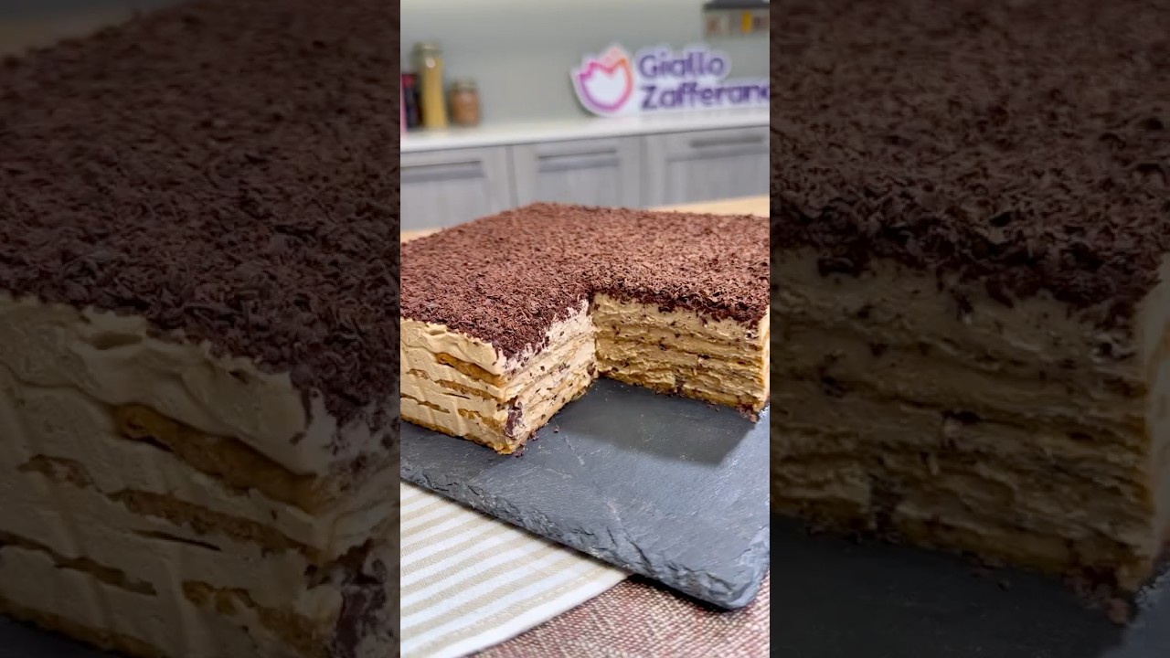 TORTA FREDDA CAFFÈ E CIOCCOLATO☕❄️🍫 #Shorts
