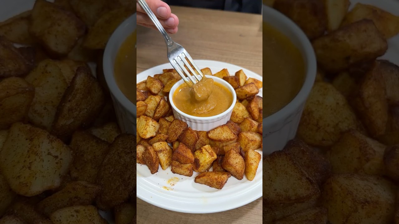PATATAS BRAVAS e SALSA...amore unico😍🥔🔥 #Shorts
