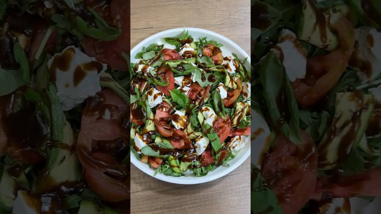 🌼 INSALATA di ZUCCHINE GRIGLIATE, PRIMOSALE, RUCOLA e POMODORI🌿✨ #Shorts