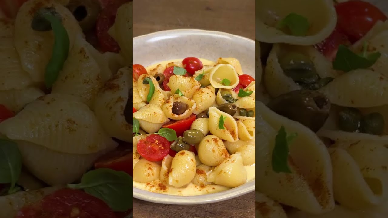 CONCHIGLIE FREDDE ESTIVE su CREMA di CECI 😲 #Shorts